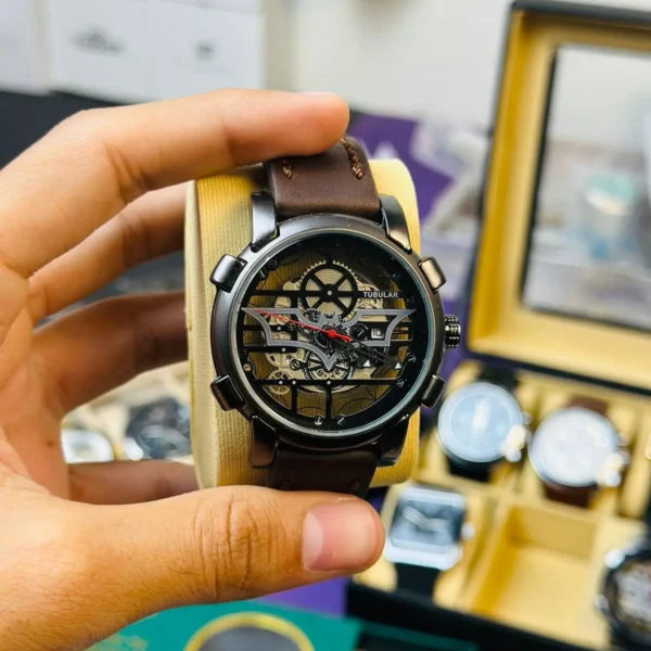 Tubular Batman Skeleton Edition | Industrial Steampunk Luxury Watch