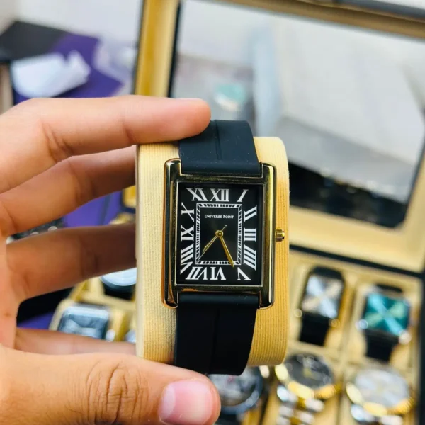 Universe Point Square Chrono | Luxury Dual-Tone Tank Watch Edition